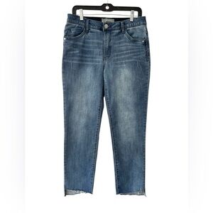 Wit & Wisdom women’s AbSolution Slim Straight Jeans 8 stretch tummy control